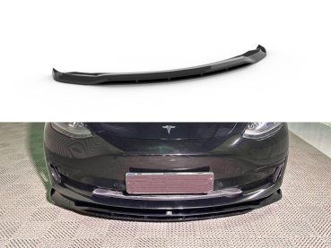 Frontspoiler passend für Tesla Model 3 2017-2023 in GLANZ SCHWARZ