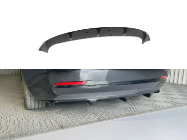 Heckdiffusor passend für Tesla Model 3 2017-2023 in GLANZ SCHWARZ