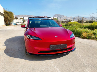 Preview: Frontspoiler passend für Tesla Model 3 2023- in GLANZ SCHWARZ
