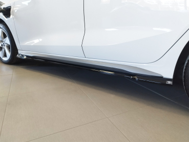Preview: Seitenschweller passend für Audi A3 S-Line S3 Sportback Limousine 8Y 2020- in GLANZ SCHWARZ