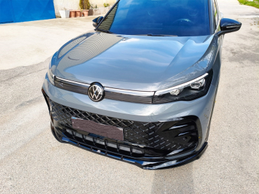 Preview: Frontspoiler passend für VW Tiguan R-Line 2024- in GLANZ SCHWARZ