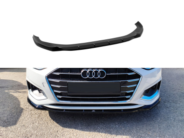 Frontspoiler passend für Audi A4 B9 Facelift 2019-2024 in GLANZ SCHWARZ