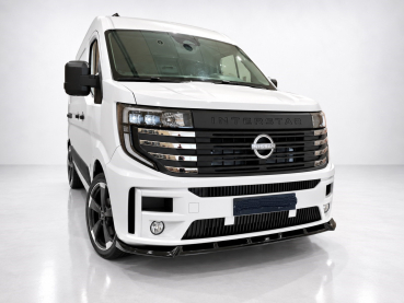Frontspoiler V2 passend für Renault Master und Nissan Interstar 2024- in GLANZ SCHWARZ