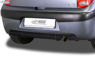 RDX Heckdiffusor Diffusor Ansatz für Peugeot 1007 schwarz glanz
