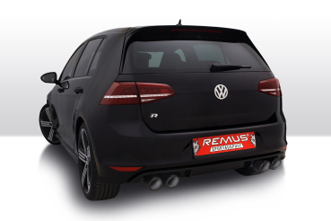 REMUS 4-Rohr Klappen-Abgasanlage CatBack für VW Golf 7 R 300/310 incl Facelift incl Endrohre