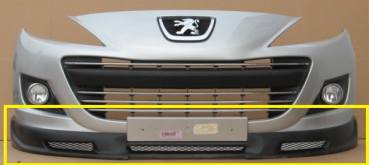 Preview: Frontspoiler passend für Peugeot 207 Phase II