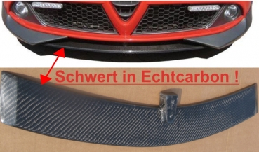 Preview: Frontspoiler mit Carbon-Überzug passend für Alfa Mito -16