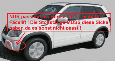 Preview: Kotflügelverbreiterungen passend für Suzuki Grand Vitara 2005 bis Herbst 2012 - nicht für Facelift