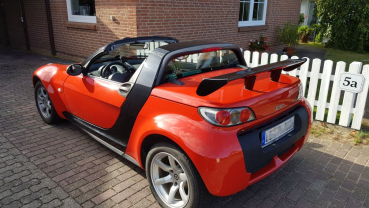 Preview: Heckflügel Heckspoiler Flügel Spoiler XL passend für Smart Roadster