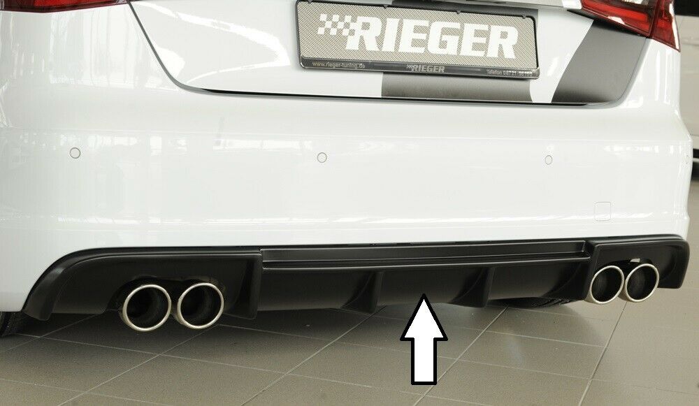 French Power Styling Tuning APR - Rieger Heckdiffusor Diffusor für Audi A3  8V MATT SCHWARZ 56804
