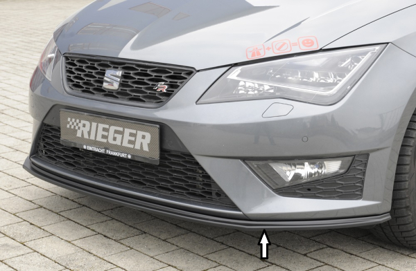 Rieger Frontspoiler passend für Seat Leon 5F Cupra FR 13-16 mattschwarz