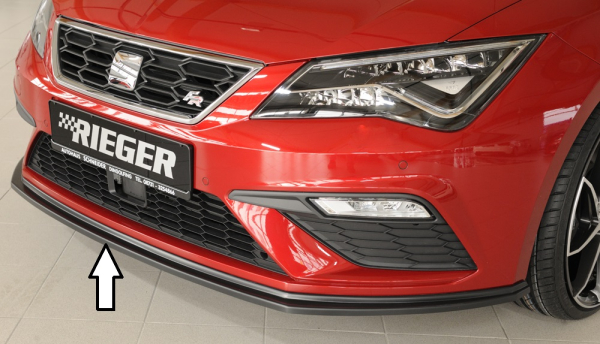 Rieger Frontspoiler V1 passend für Seat Leon 5F Cupra FR 17- mattschwarz