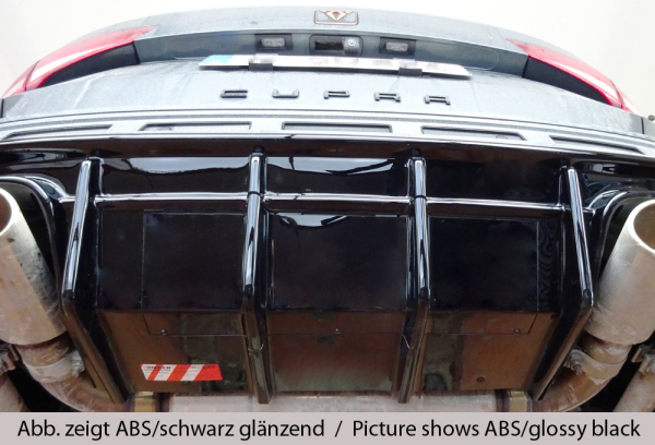 Rieger Heckdiffusor passend für Seat Ateca Cupra AHK glanzschwarz