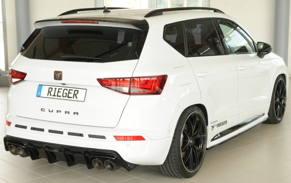 Rieger Satz Seitenschwelleransätze passend für Seat Ateca Cupra mattschwarz