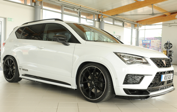 Rieger Satz Seitenschwelleransätze passend für Seat Ateca Cupra mattschwarz