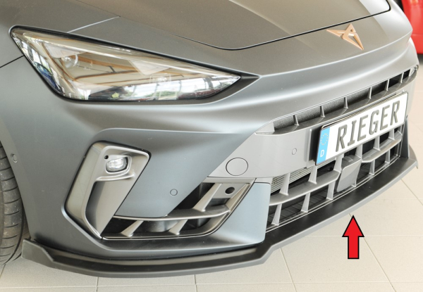 Rieger Frontspoiler passend für Cupra Leon 24- mattschwarz