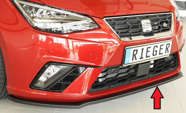 Rieger Frontspoiler passend für Seat Ibiza KJ 17- mattschwarz