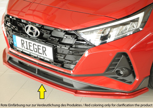 Rieger Frontspoiler passend für Hyundai i20 N-Performance mattschwarz