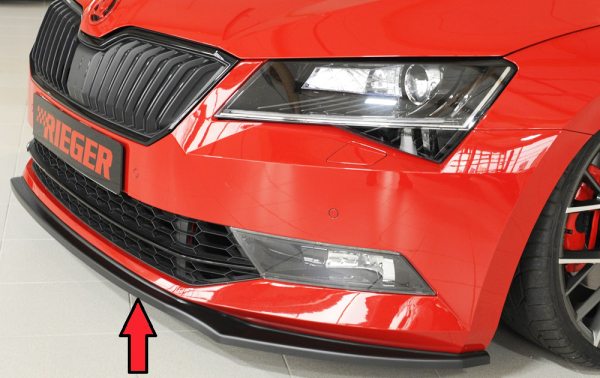 Rieger Frontspoiler passend für Skoda Superb 3T/3V 15-07/19 mattschwarz