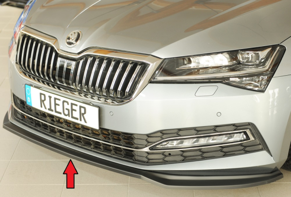 Rieger Frontspoiler passend für Skoda Superb 3T/3V 08/19- mattschwarz
