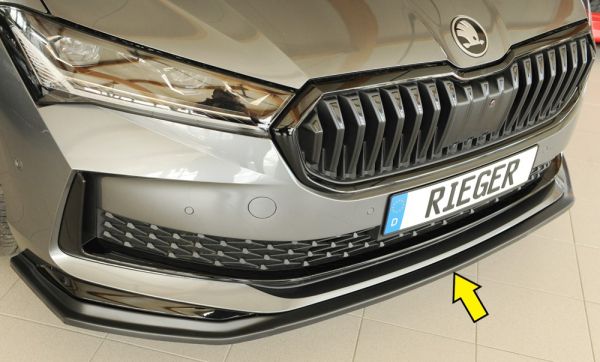 Rieger Frontspoiler passend für Skoda Superb Sportline NZ/3Y 23- mattschwarz