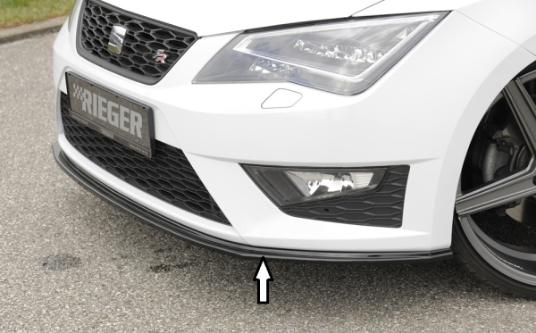 Rieger Frontspoiler passend für Seat Leon 5F Cupra FR 13-16 glanzschwarz
