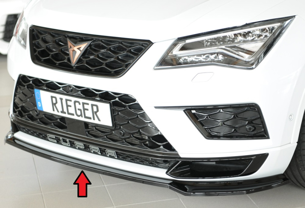 Rieger Frontspoiler passend für Seat Ateca Cupra 18-20 glanzschwarz