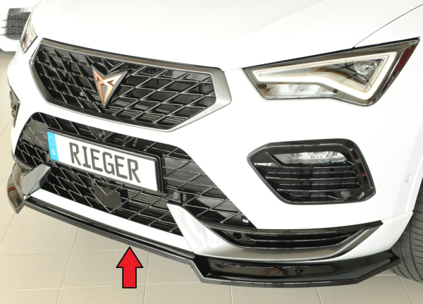 Rieger Frontspoiler passend für Seat Ateca Cupra 20- glanzschwarz
