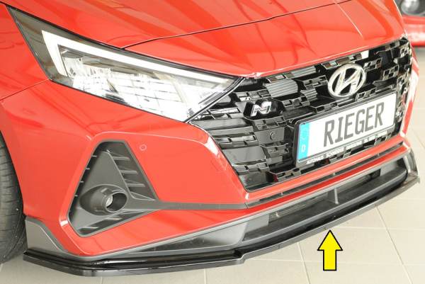 Rieger Frontspoiler passend für Hyundai i20 N-Performance glanzschwarz