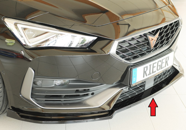 Rieger Frontspoiler passend für Cupra Leon 20-24 glanzschwarz