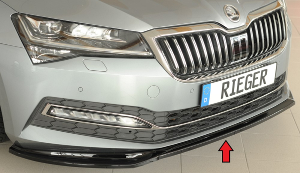 Rieger Frontspoiler passend für Skoda Superb 3T/3V 08/19- glanzschwarz