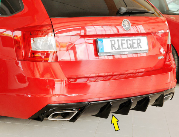 Rieger Heckdiffusor V2 passend für Skoda Octavia RS 5E 13- glanzschwarz