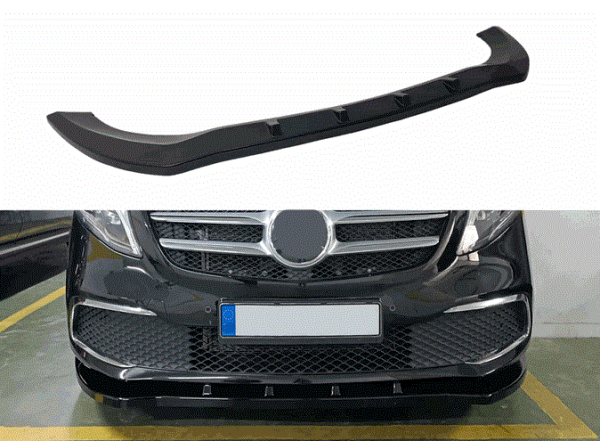 Frontspoiler passend für Mercedes V-Klasse W447 19- in GLANZ SCHWARZ