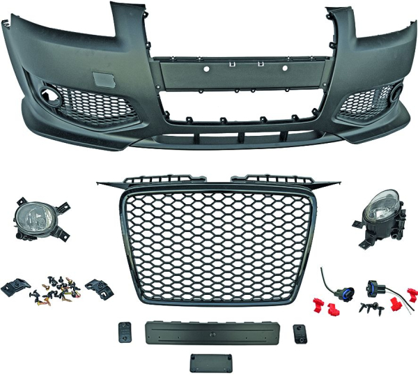 Front Stoßstange vorne in Sport Optik passend für Audi A3 8P 05-08 nicht RS3 1031652 mit ABE