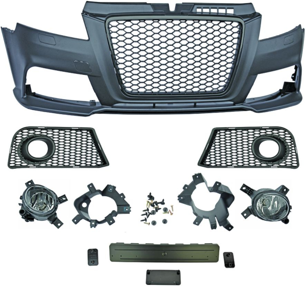 Front Stoßstange vorne in Sport Optik passend für Audi A3 8P 08-12 nicht RS3 1032650 mit ABE