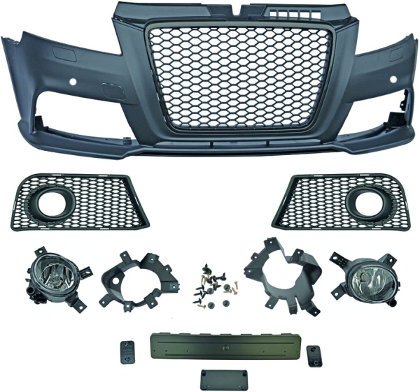 Front Stoßstange vorne in Sport Optik passend für Audi A3 8P 05-08 nicht RS3 1031651 mit ABE