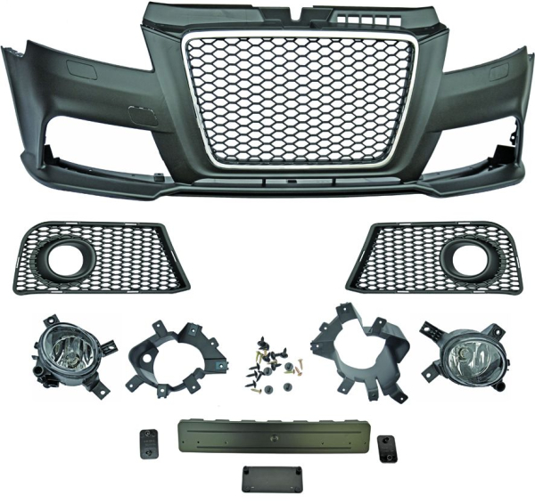 Front Stoßstange vorne in Sport Optik passend für Audi A3 8P 08-12 nicht RS3 1032653 mit ABE
