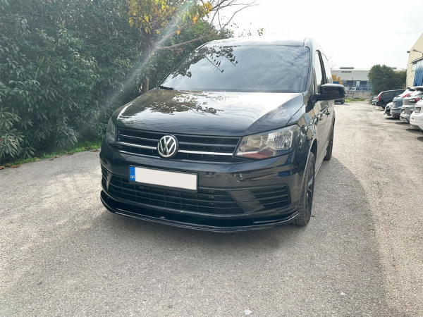 Frontspoiler passend für VW Caddy 2015-2021 in GLANZ SCHWARZ