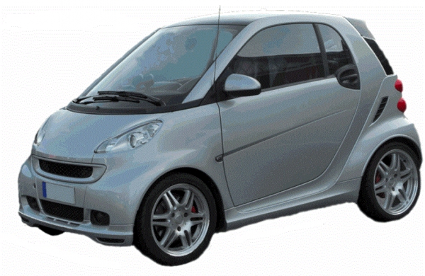 Frontspoiler passend für Smart fortwo 451 Coupe Cabrio 03/2007-05/2012