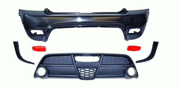 Heck Stoßstange hinten in Sport Optik passend für Mini Cooper R56 06-10 1206455 mit ABE