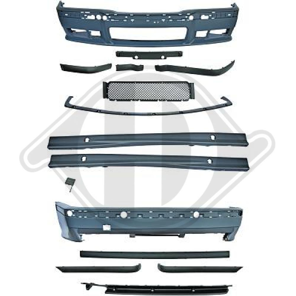 Bodykit in EVO Optik für BMW 3er E36 90-99 1213450 ohne ABE