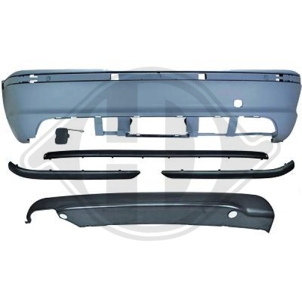 Heck Stoßstange hinten passend für BMW 3er E46 Limousine 98-05 1215455 mit ABE