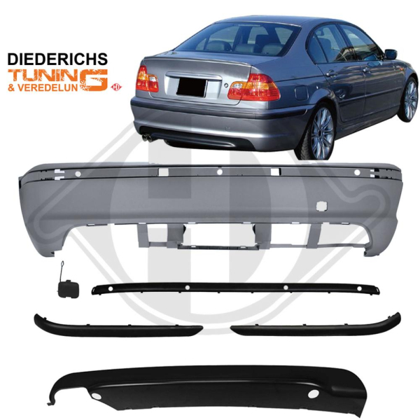 Heck Stoßstange hinten passend für BMW 3er E46 Limousine 98-05 1215555 mit ABE