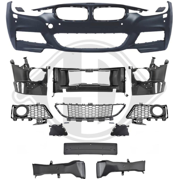 Front Stoßstange vorne passend für BMW 3er F30 F31 11-19 1217350 mit ABE