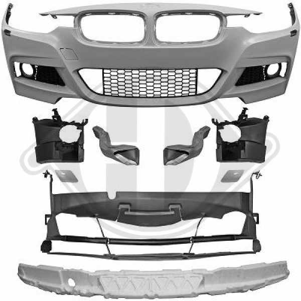 Front Stoßstange vorne passend für BMW 3er F30 F31 11-19 1217352 mit ABE