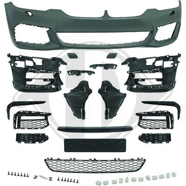 Front Stoßstange vorne passend für BMW 5er G30 G31 17-20 1226350 mit ABE