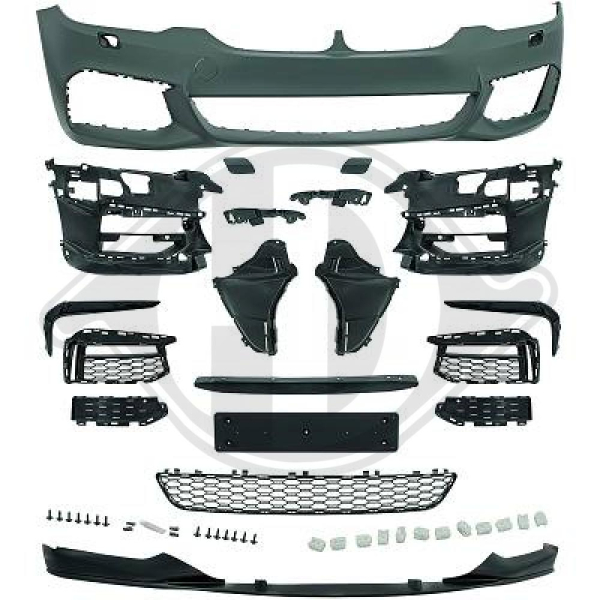 Front Stoßstange vorne passend für BMW 5er G30 G31 17-20 1226351 mit ABE