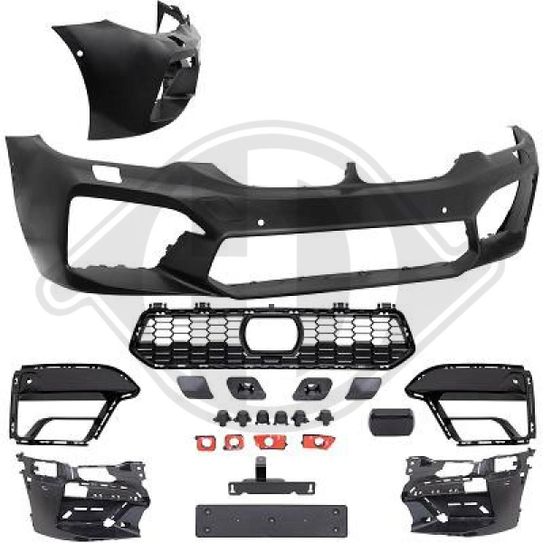 Front Stoßstange vorne passend für BMW 5er G30 G31 17-20 1226352 mit ABE