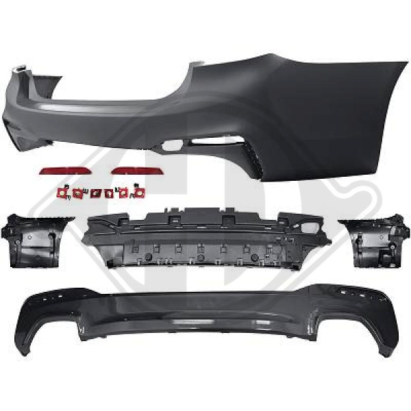 Heck Stoßstange hinten passend für BMW 5er G30 17-20 1226355 mit ABE