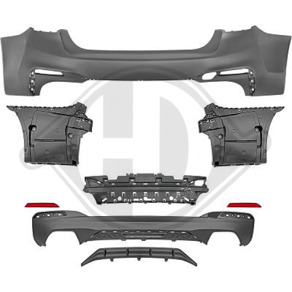 Heck Stoßstange hinten passend für BMW 5er G30 17-20 1226456 mit ABE